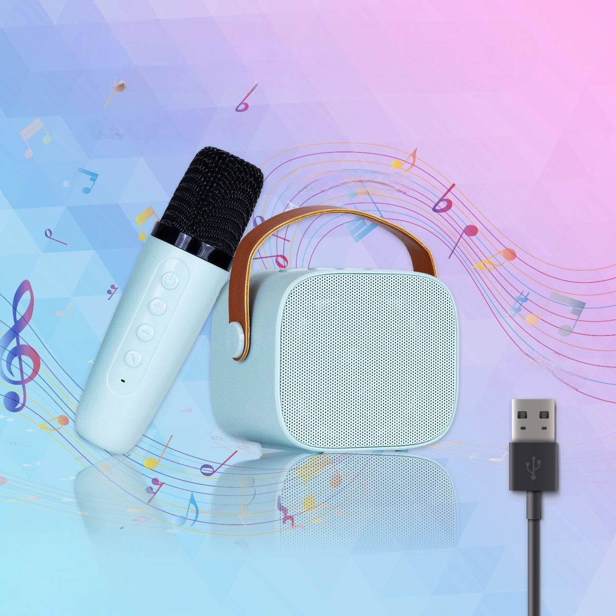 Microphone Sans Fil - KaraFun™ - Bleu