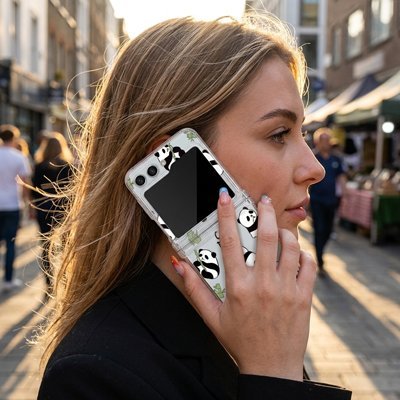 Coque de telephone transparente attrayant Pandapliable