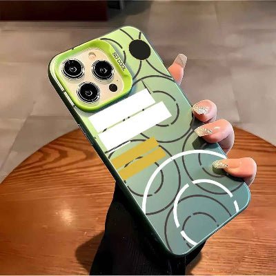 coque Iphone 13 mini vert Geo