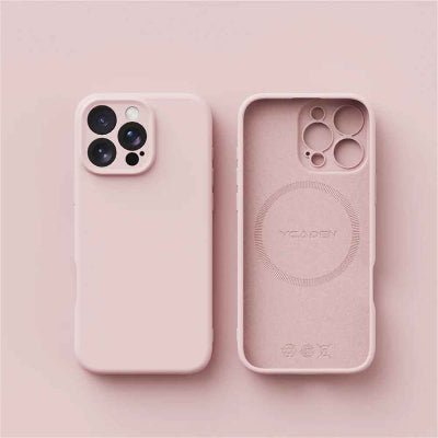 coque iphone 13 mini rose clair SILICOLOR