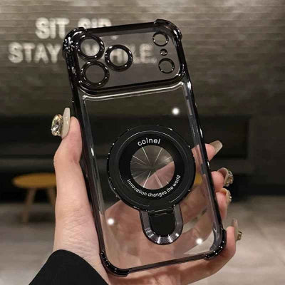 coque iphone 17 pro max vue transparence et bords colorés Archicomplet