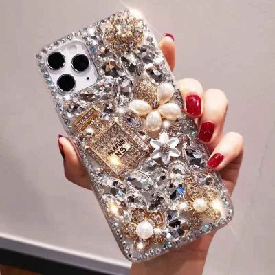 coque iphone argent brillants Luxy