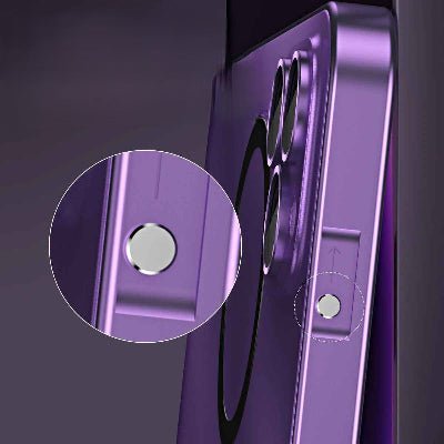 coque iphone bouton éjection coque Métalu