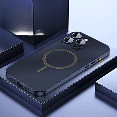coque iphone présentation bleue Métalu