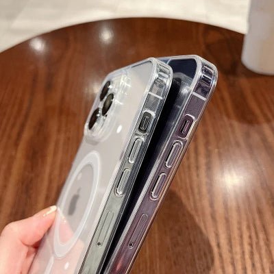 coque transparente iphone 13 démonstration de profil Magnéticharge