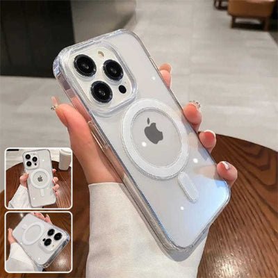 coque transparente iphone 13 trois vues Magnéticharge