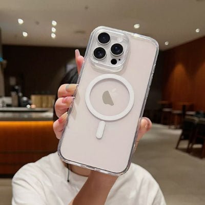 coque transparente iphone 13 vue en place Magnéticharge