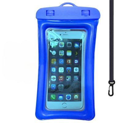 pochette étanche téléphone bleue Stopeau