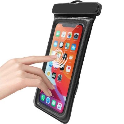 pochette étanche téléphone touche travers plastique Stopeau