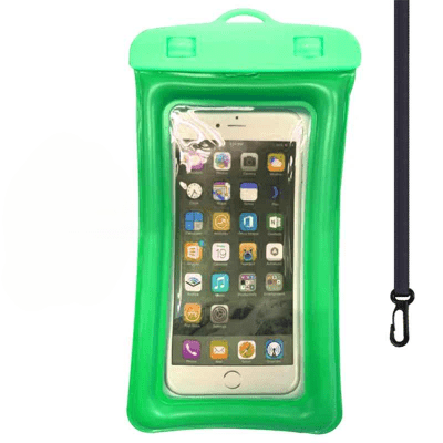 pochette étanche téléphone verte Stopeau