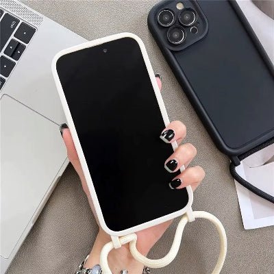 pochette téléphone bandoulière noire et beige Avecmoi