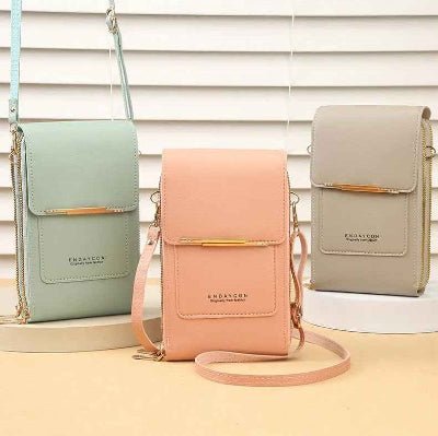 pochette téléphone bandoulière trois exemples Komplet