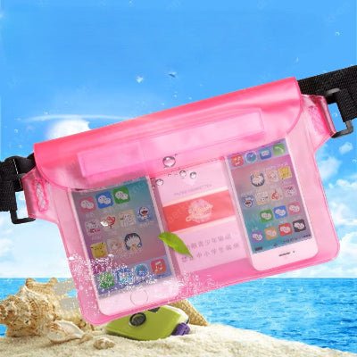 pochette téléphone étanche rose plage mer Soumarine
