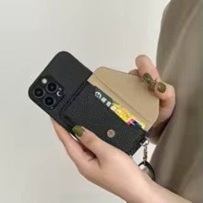 pochette téléphone vue interieur pratique carte billet Elegance