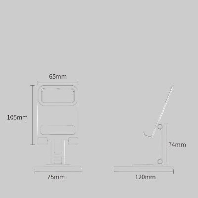 support bureau téléphone dimension Burometal