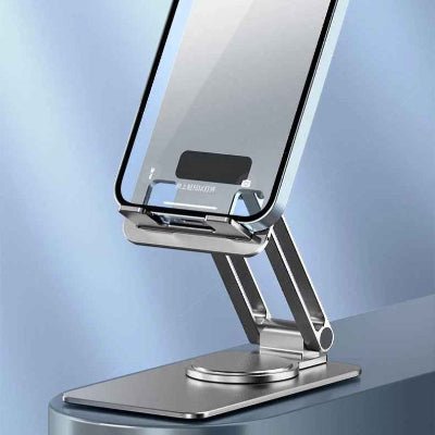 support bureau téléphone vue de près Burometal