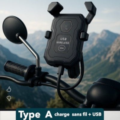 support de téléphone pour moto Type A sans fil plus USB pourLamélioré
