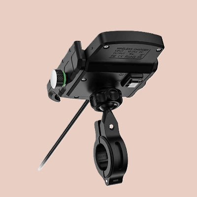 support moto pour téléphone vue en dessous Létanche