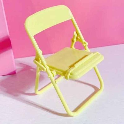 support telephone bureau en jaune Minichaise