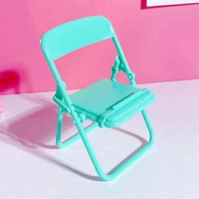 support telephone bureau en vert clair Minichaise