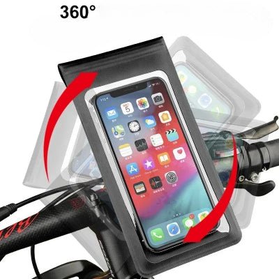 support téléphone vélo rotation totale Portéemain