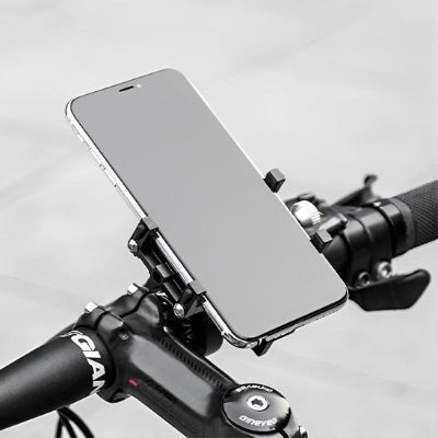support telephone velo vue avec telephone en place rock