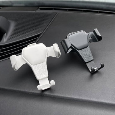 support telephone voiture duo noir blanc