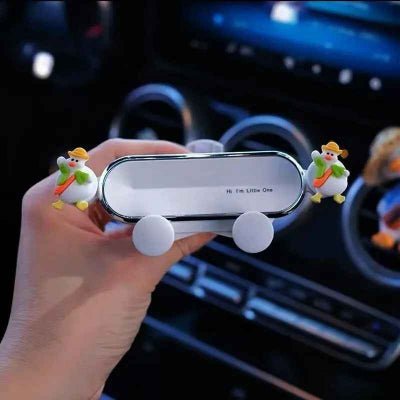support telephone voiture echarpe orange