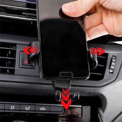 support telephone voiture mise place main