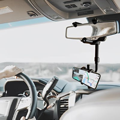 support telephone voiture position tête