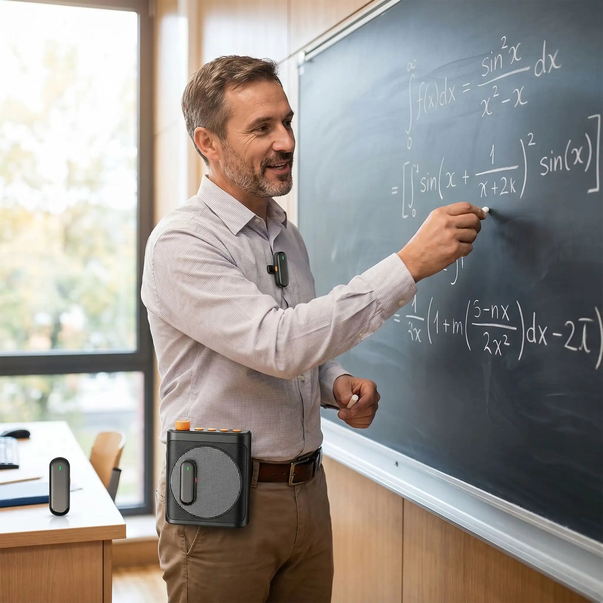 Amplificateur avec professeur au tableau Clipsportable