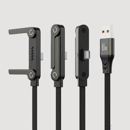 Chargeur de couleur noir avec son câble USB Chargeurplat