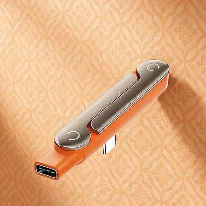 Chargeur de couleur orange seul sans câble Chargeurplat