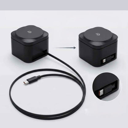 Chargeur induction iPhone câble retractable Stataccueil
