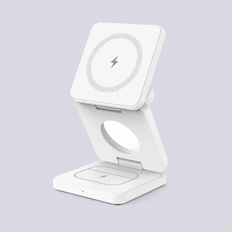 Chargeur induction iPhone couleur blanc Magnepliant