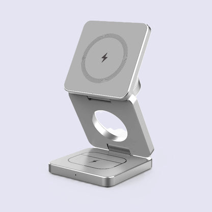 Chargeur induction iPhone couleur gris Magnepliant