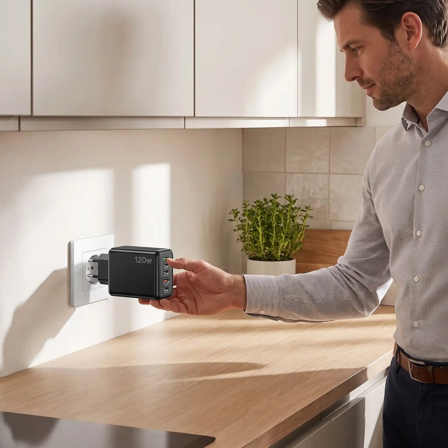 Chargeur mise en place dans cuisine Rapidcharge