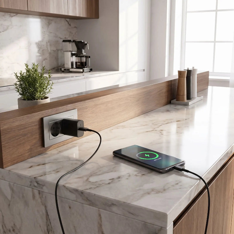 Chargeur pour téléphone mise en situation de chargement Samcharge