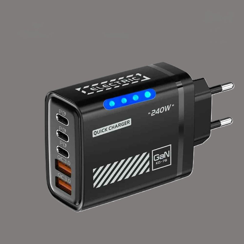 Chargeurs téléphones en couleur noir Multicharge
