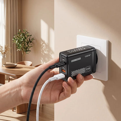 Chargeurs téléphones mise en condition sur prise Multicharge