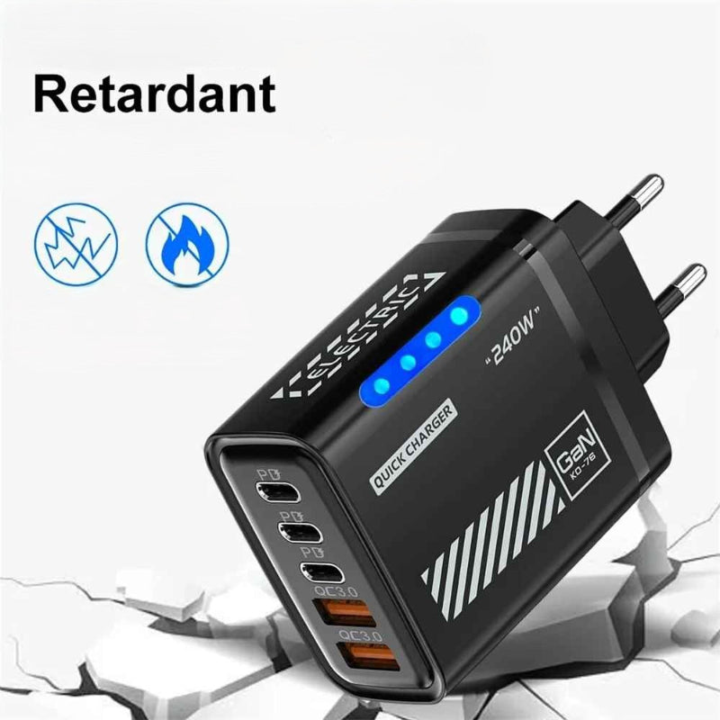 Chargeurs téléphones retardant feu Multicharge