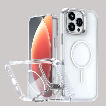 Coque IPhone 13 transparente de couleur argent Magacryl