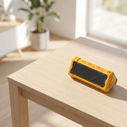 Enceinte bluetooth couleur en jaune Puissanson