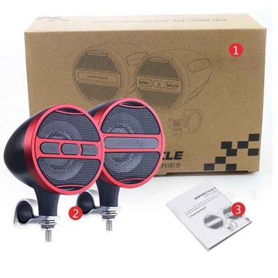 Enceinte sans fil Bluetooth version rouge Vélomotoson