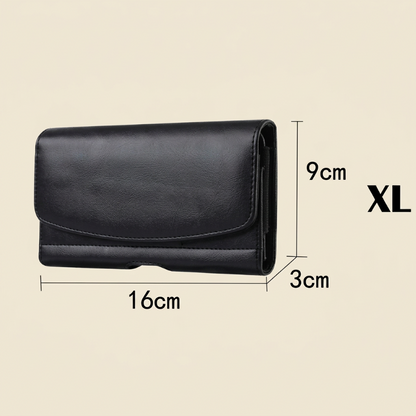 Pochette XL au format carré sur fond beige clair avec les mesures