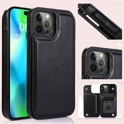 Etuis telephone quatre vues du noir Doublattach