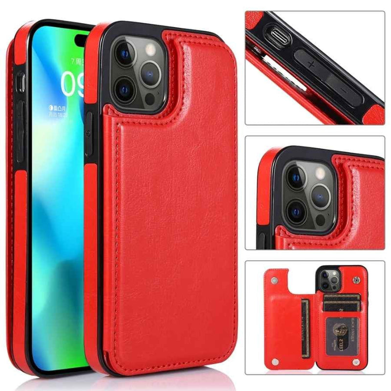 Etuis telephone quatre vues du rouge Doublattach