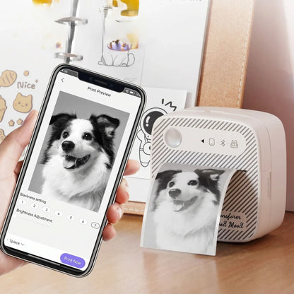 Imprimante thermique image chien en-double Minitermi