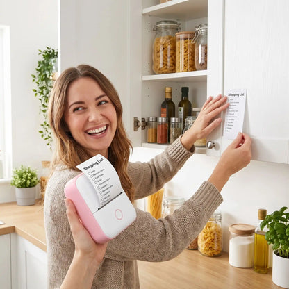 Imprimante thermique liste course sur armoire Imprimini
