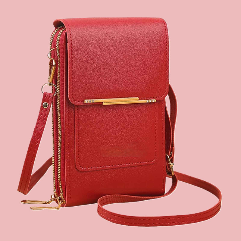 Pochette telephone couleur rouge Telvisible
